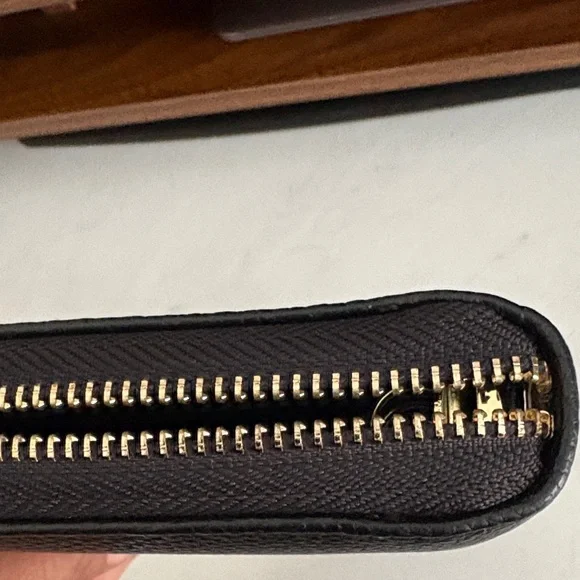 Black Textured Zip Wallet - Picture 6 of 6